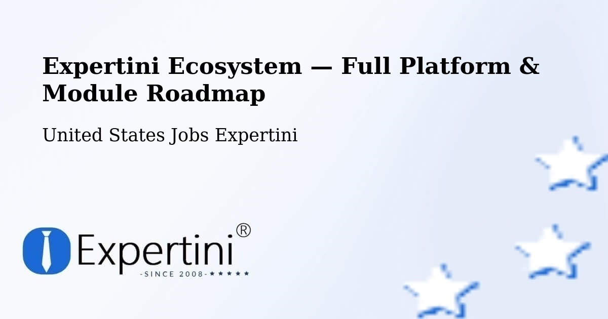 Expertini Ecosystem — Full Platform & Module Roadmap – Dunkirk